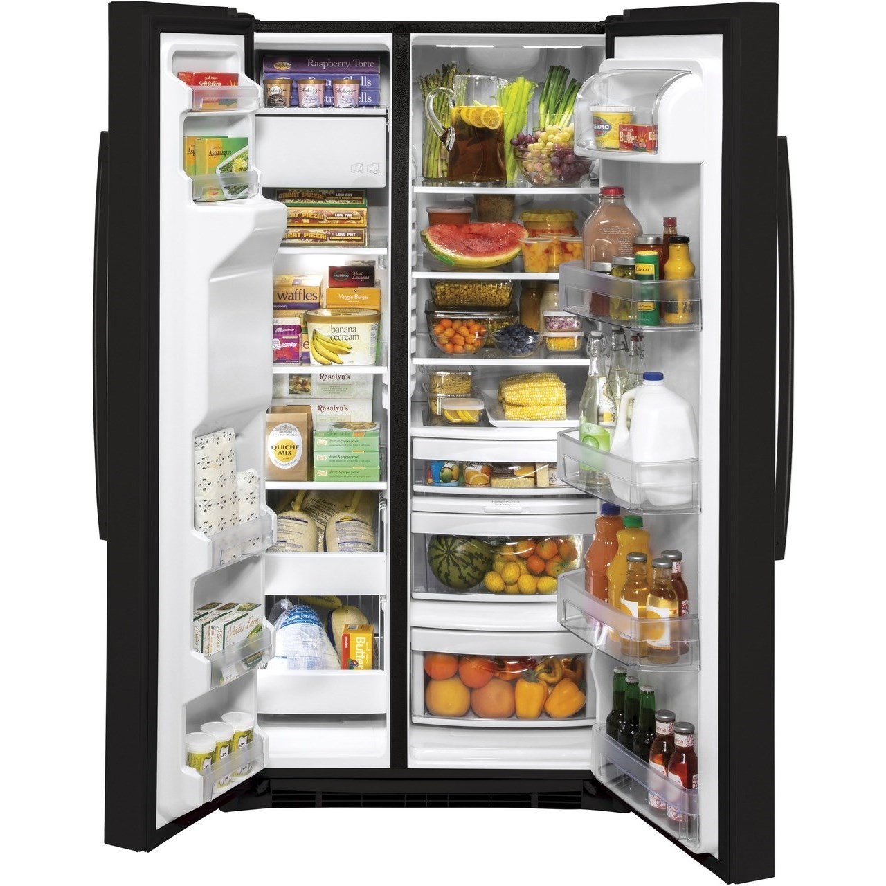 GE Series Side By Side Refrigerators GE 25.1 Cu. Ft. Side By Side Refrigerator